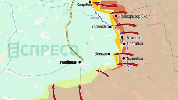 Карта бойових дій за 18-25 жовтня
