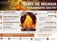 Спалювання листя та рослинних залишків може влетіти в копійку! Названо розмір штрафів