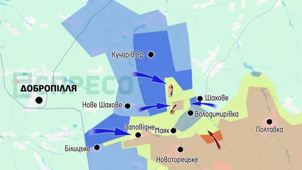 Карта бойлвих дій за 25-31 жовтня