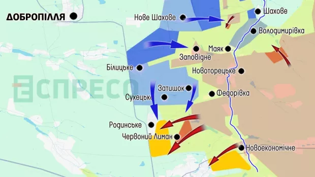 Карта бойлвих дій за 25-31 жовтня