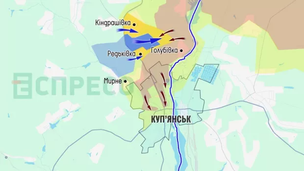 Карта бойових дій за 1-8 листопада