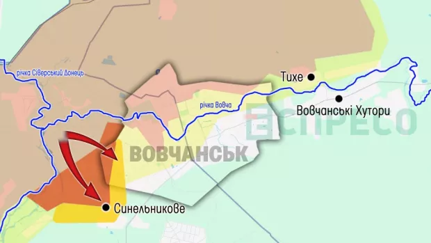 Карта бойових дій за 1-8 листопада