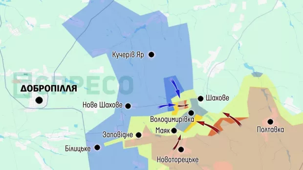 Карта бойових дій за 1-8 листопада