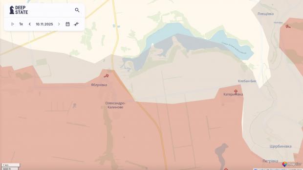 Скриншот з DeepState