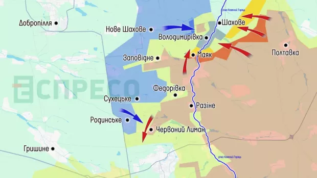 Карта бойових дій за 8-15 листопада