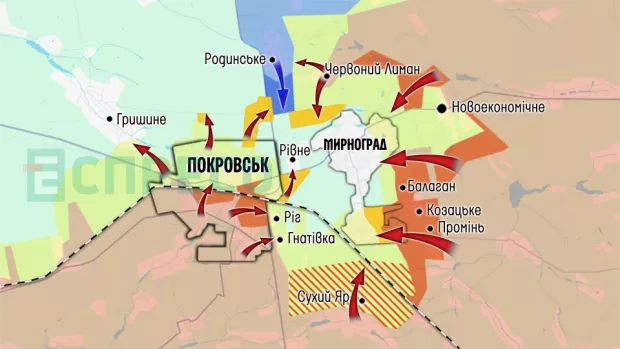 Карта бойових дій за 29 листопада - 6 грудня