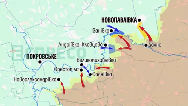 Карта бойових дій за 29 листопада - 6 грудня