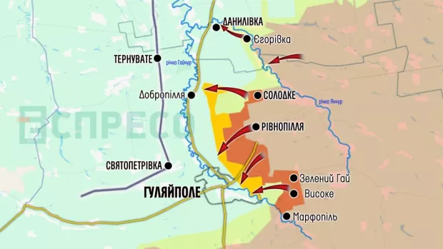Карта бойових дій за 29 листопада - 6 грудня