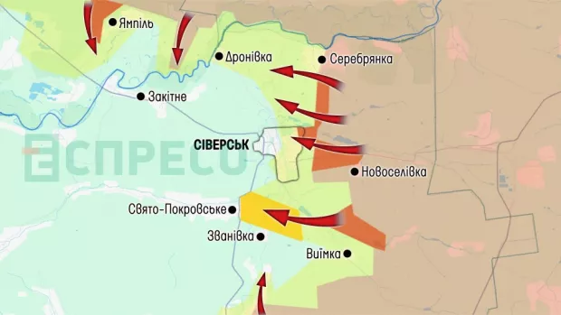 Карта бойових дій за 29 листопада - 6 грудня