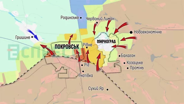 Карта бойових дій за 13-20 грудня