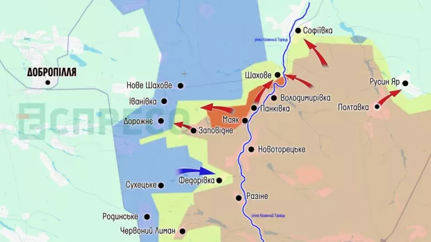 Карта бойових дій за 13-20 грудня