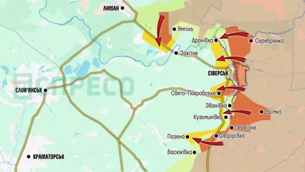 Карта бойових дій за 13-20 грудня