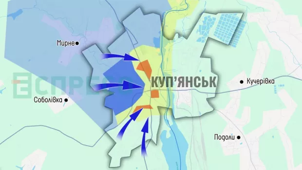 Карта бойових дій за 13-20 грудня