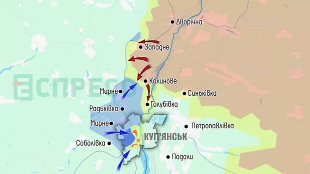 Карта бойових дій за 13-20 грудня