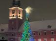 Через вибухи феєрверків і петард: У новорічну ніч загорілася головна ялинка Польщі (фото, відео)