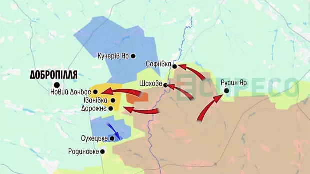 Карта бойових дій за 24-31 січня