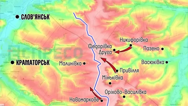 Карта бойових дій за 7-14 лютого