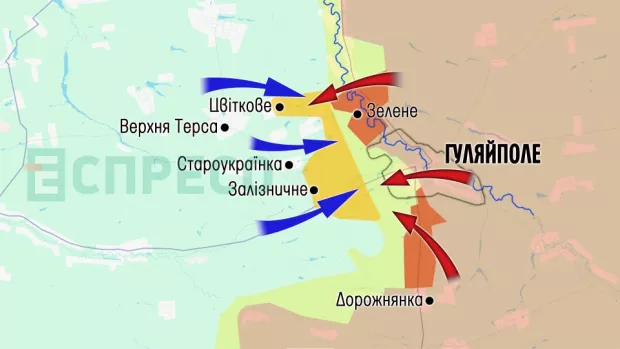 Карта бойових дій за 7-14 лютого