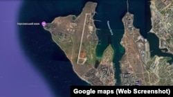 Мис Херсонес та бухта Козача у Севастополі. Скріншот карти Google