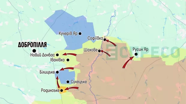 Карта бойових дій за 1-7 березня