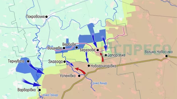 Карта бойових дій за 1-7 березня