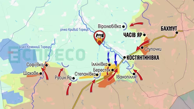 Карта бойових дій за 1-7 березня