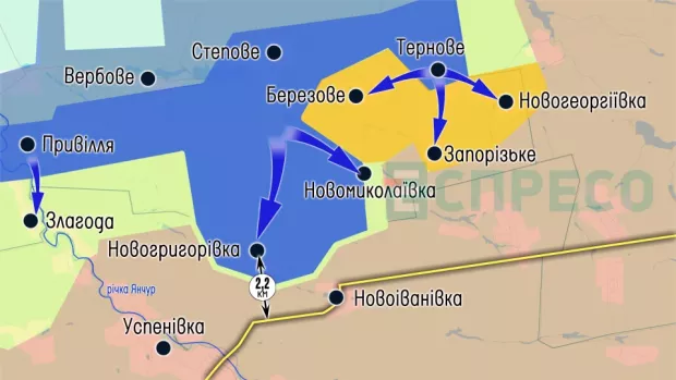 Карта бойових дій за 7-14 березня