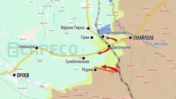 Карта бойових дій за 14-21 березня