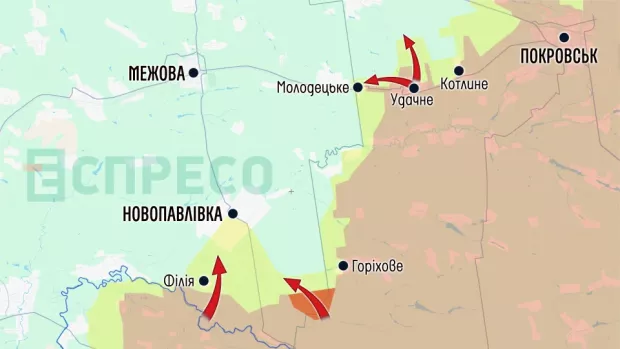 Карта бойових дій за 14-21 березня