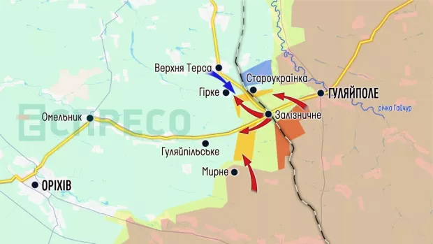 Карта бойових дій за 21-28 березня