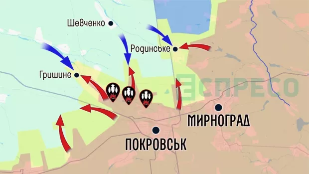 Карта бойових дій за 21-28 березня