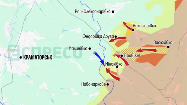 Карта бойових дій за 21-28 березня