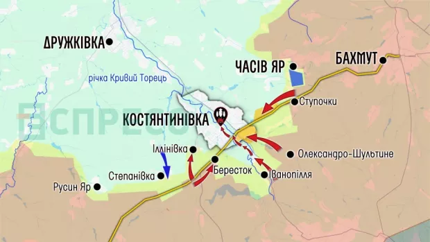 Карта бойових дій за 21-28 березня