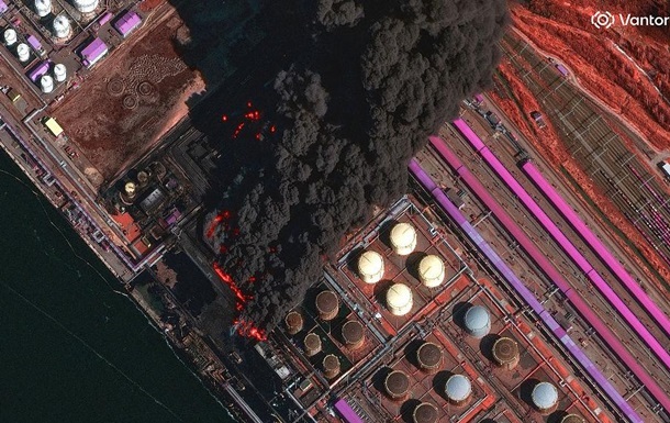 Пожежа на нафтовому терміналі Усть-Луга станом на 27 березня