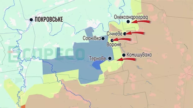 Карта бойових дій за 28 березня – 4 квітня