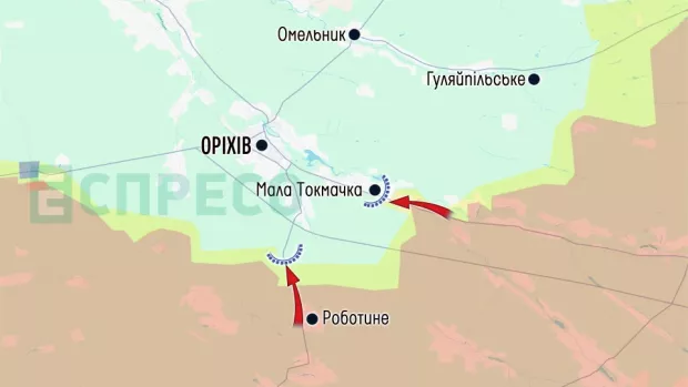 Карта бойових дій за 28 березня – 4 квітня