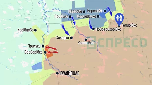 Карта бойових дій за 28 березня – 4 квітня