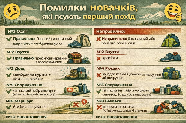 помилки новачків