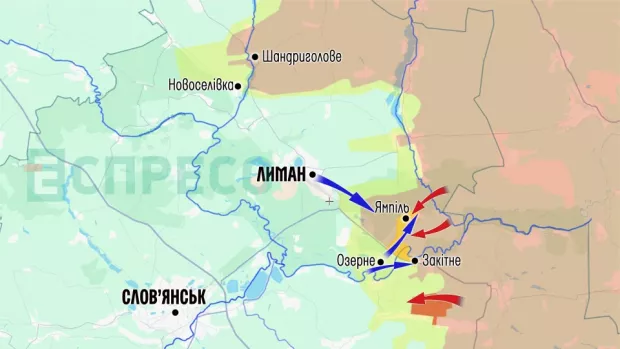 Карта бойових дій за 18-25 квітня