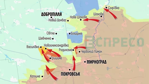 Карта бойових дій за 18-25 квітня