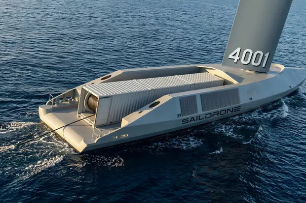 Рендер Spectre Silent Endurance з обладнанням для протичовнової боротьби. Фото - Saildrone