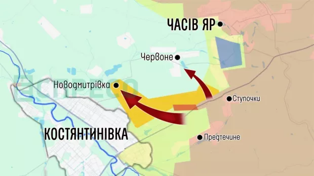 Карта бойових дій за 25 квітня – 2 травня