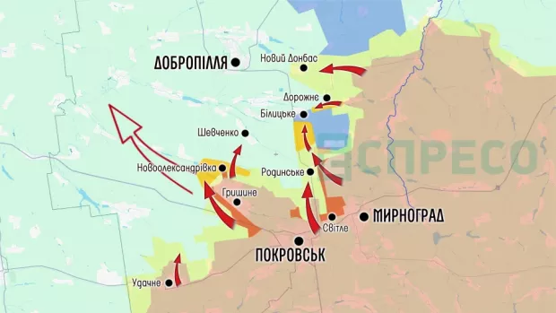 Карта бойових дій за 25 квітня – 2 травня