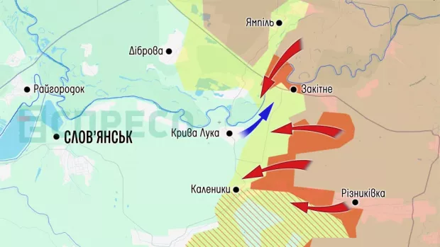 Карта бойових дій за 9-16 травня