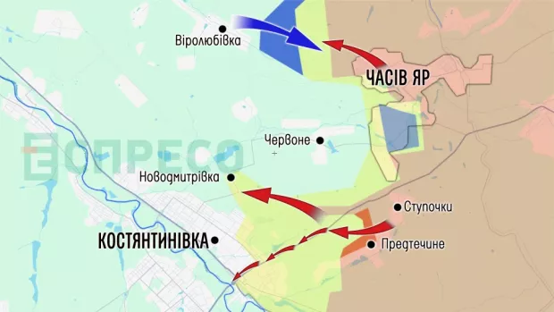 Карта бойових дій за 9-16 травня