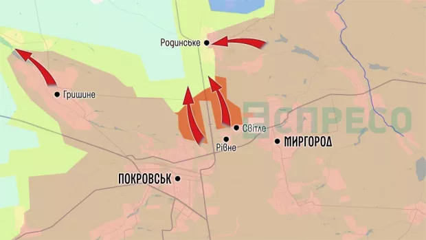 Карта бойових дій за 23-30 травня