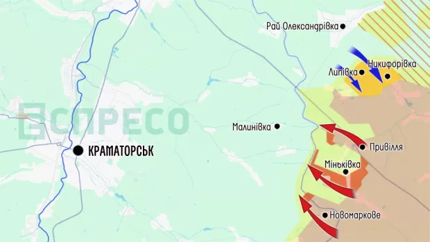 Карта бойових дій за 23-30 травня