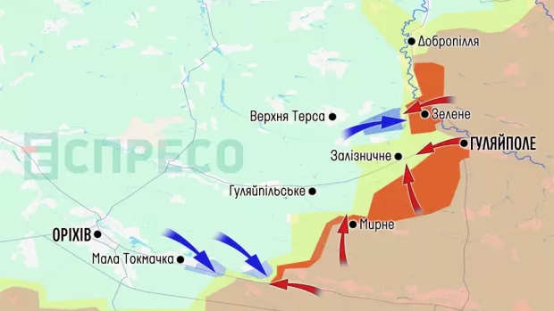 Карта бойових дій за 21-31 травня