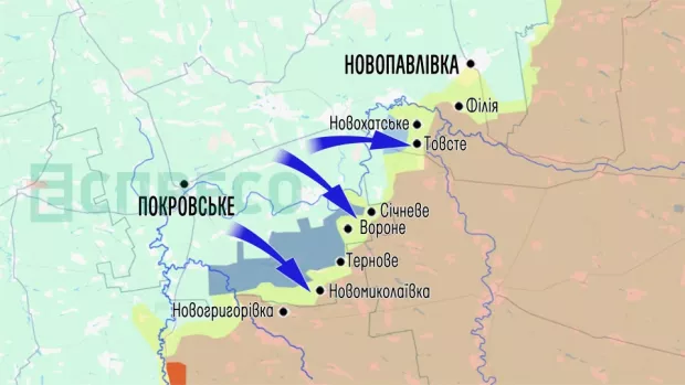Карта бойових дій за березень-травень