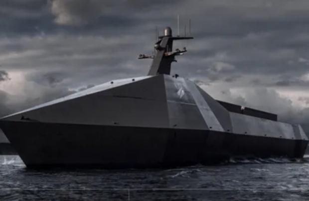 55-метровий автономний морський дрон Marauder управляється ШІ, і перевозить до 150 тонн корисного вантажу